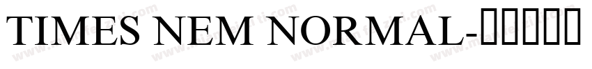 TIMES NEM NORMAL字体转换